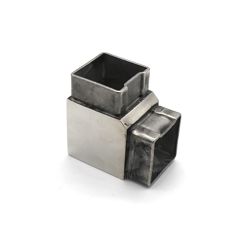 square pipe connector with joint elbow tube connector